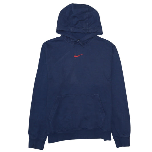 Nike Men's Blue Pullover Hoodie Medium Graphic Sportswear