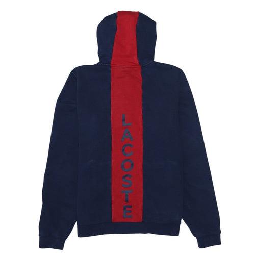 Lacoste Teens Blue Full Zip Hoodie Size 16 Cotton Blend