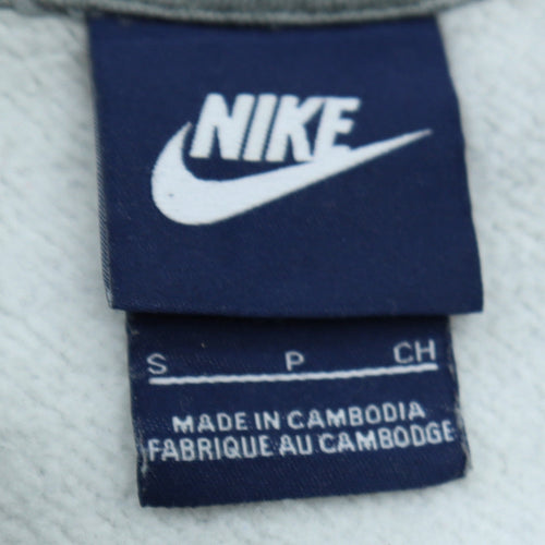 Nike Men’s Grey Pullover Hoodie Small Fleece Sportswear