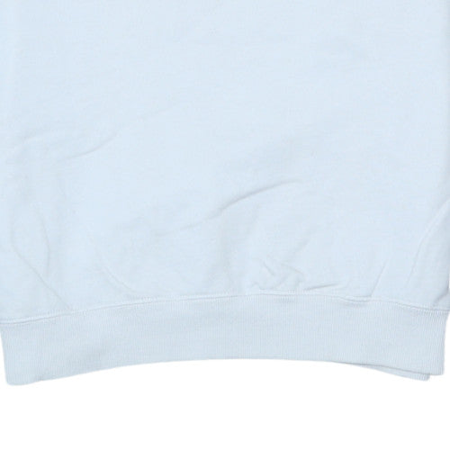 Stone Island Men's White Crew Neck Pullover Sweatshirt Size M