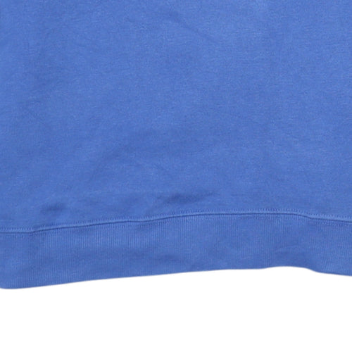 Champion Men's Blue L Pullover Crew Neck Logo Sweatshirt
