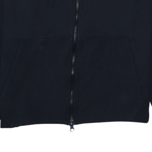 Nike Men's Black Full Zip Hoodie Size M Cotton Blend Sportswear