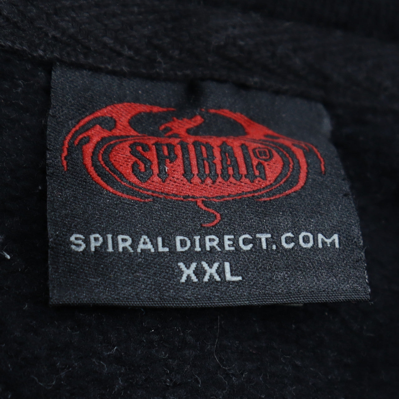 Spiral Direct Men's Black 2XL Pullover Hoodie Wolf Print Gothic