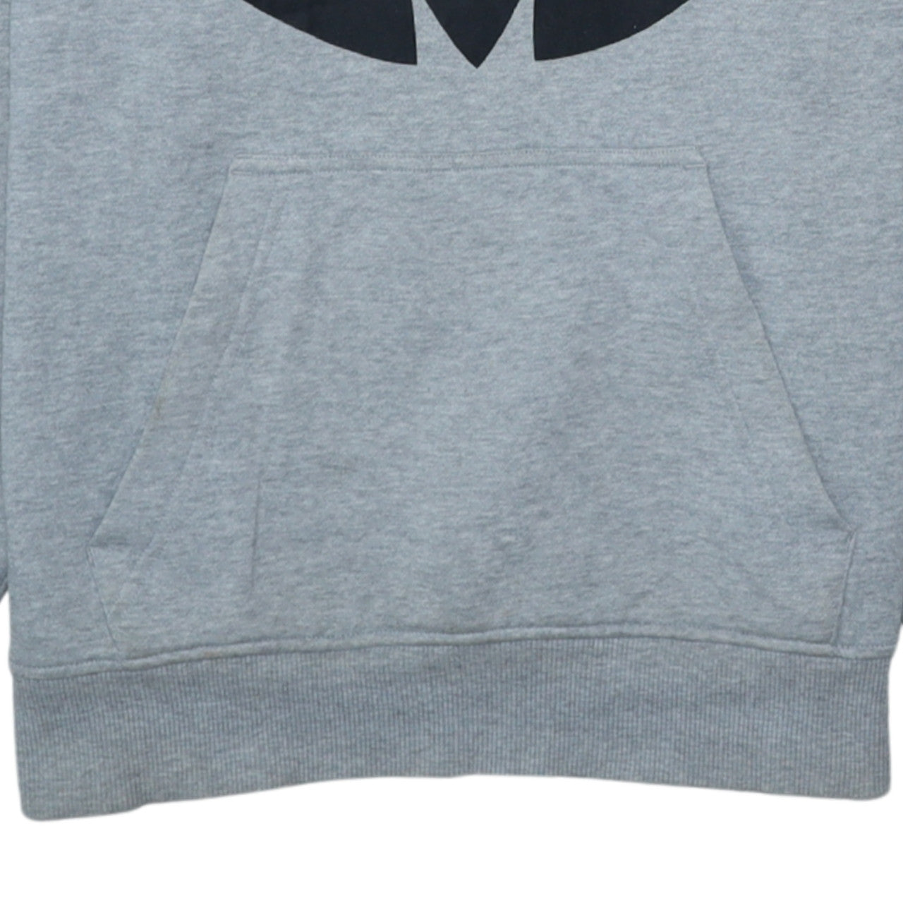 Adidas Men's Grey Pullover Hoodie S Logo Fleece Sweatshirt