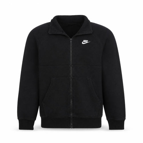 Nike Men's Black XS Full Zip Hoodie Sweatshirt Fleece Cotton Blend
