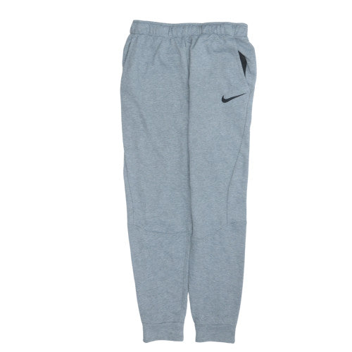 Nike Men's Grey Dri-FIT Jogger Sweatpants Small Polyester Activewear
