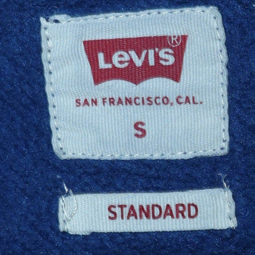 Levi's Men's Blue Graphic Logo Pullover Sweatshirt Size S