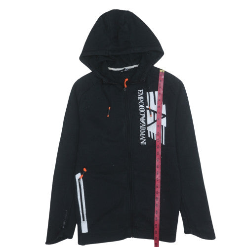 Emporio Armani EA7 Men’s Black Full Zip Hoodie Size M