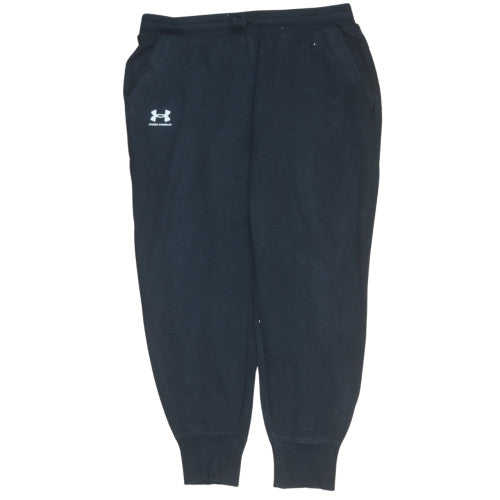 Under Armour Men's Black L Fleece Jogger Sweatpants Loose Fit