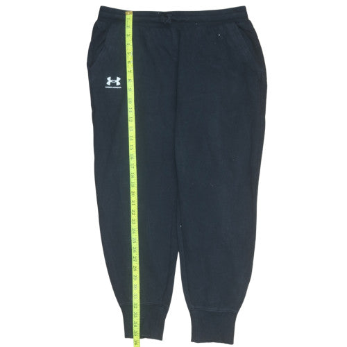 Under Armour Men's Black L Fleece Jogger Sweatpants Loose Fit