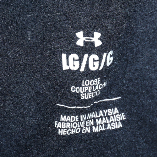 Under Armour Men's Black L Fleece Jogger Sweatpants Loose Fit