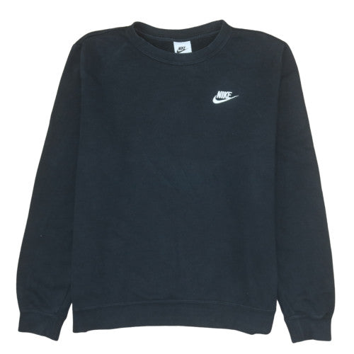 Nike Men's Black Crew Neck Pullover Sweatshirt L Regular Fit