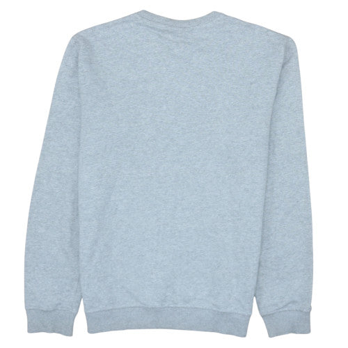 Adidas Men's Grey Crew Neck Graphic Logo Sweatshirt Size S