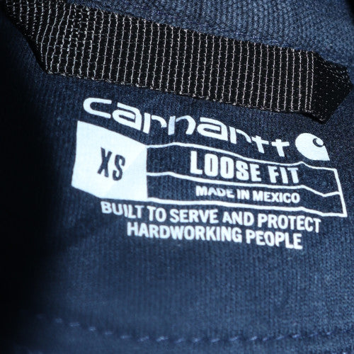 Carhartt Men's Blue Pullover Hoodie XS Heavyweight Fleece