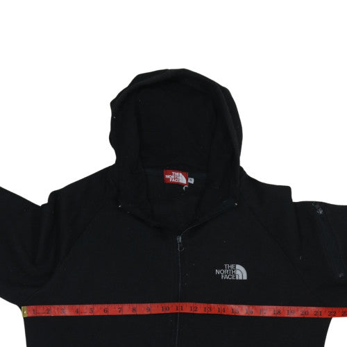 The North Face Men's Black Full Zip Hoodie Size M Fleece Cotton Blend