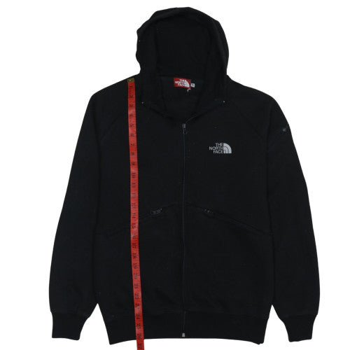 The North Face Men's Black Full Zip Hoodie Size M Fleece Cotton Blend