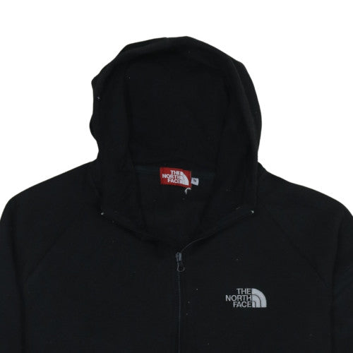 The North Face Men's Black Full Zip Hoodie Size M Fleece Cotton Blend