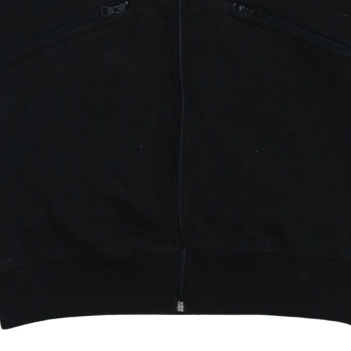 The North Face Men's Black Full Zip Hoodie Size M Fleece Cotton Blend
