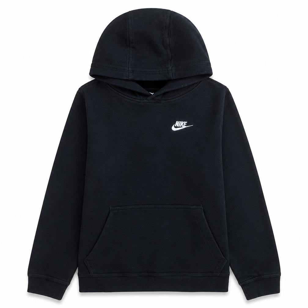 Nike Womens Black Pullover Hoodie L 147-158cm Logo Casual Sweatshirt