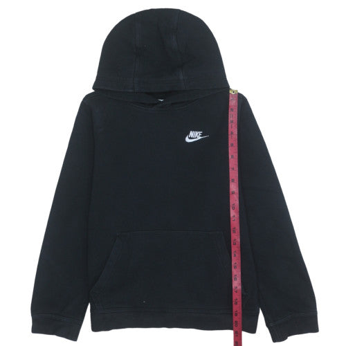 Nike Womens Black Pullover Hoodie L 147-158cm Logo Casual Sweatshirt