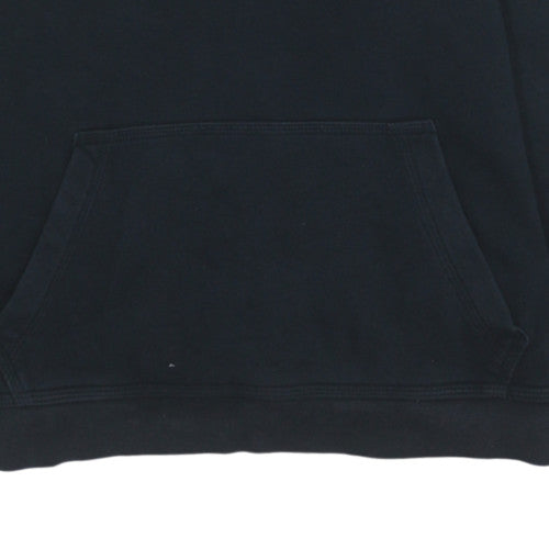 Nike Womens Black Pullover Hoodie L 147-158cm Logo Casual Sweatshirt