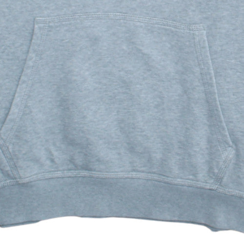 Nike Mens Grey Pullover Hoodie L Regular Fit Fleece Sweatshirt