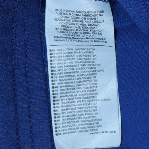 Nike Men's Blue Jogger Sweatpants Size M Cotton Blend Drawstring