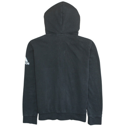 Adidas Teens Black Full Zip Hoodie L Hooded Sweatshirt Casual