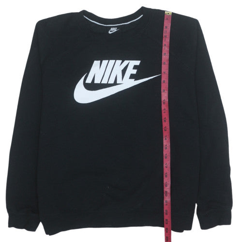 Nike Men's Black Pullover Sweatshirt L Logo Crew Neck Fleece