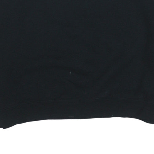 Nike Men's Black Pullover Sweatshirt L Logo Crew Neck Fleece