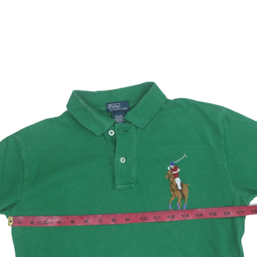 Ralph Lauren Men Green Long Sleeve Collared Polo Sweatshirt M