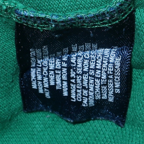 Ralph Lauren Men Green Long Sleeve Collared Polo Sweatshirt M