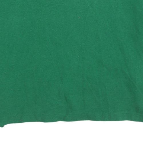 Ralph Lauren Men Green Long Sleeve Collared Polo Sweatshirt M