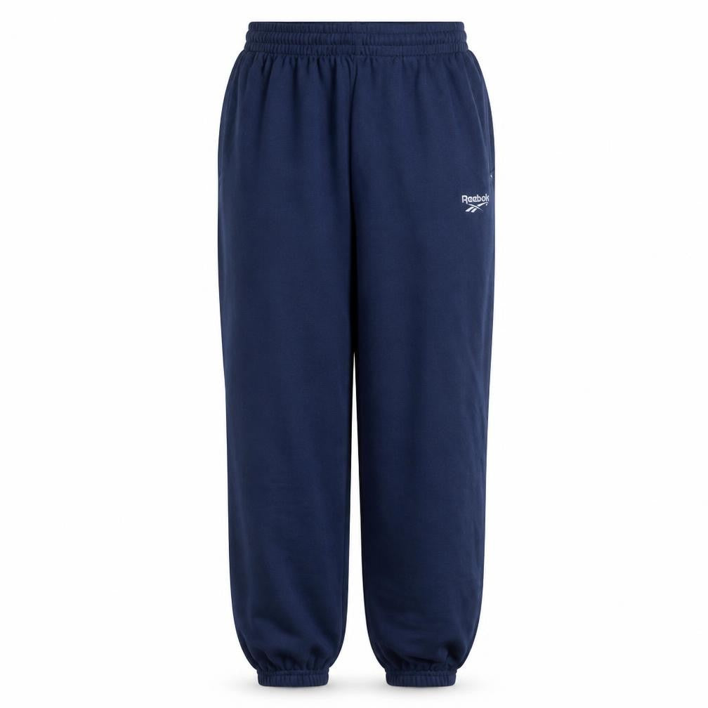 Front view of Reebok Essentials Navy Blue Women's, size 14, Jogger Sweatpants