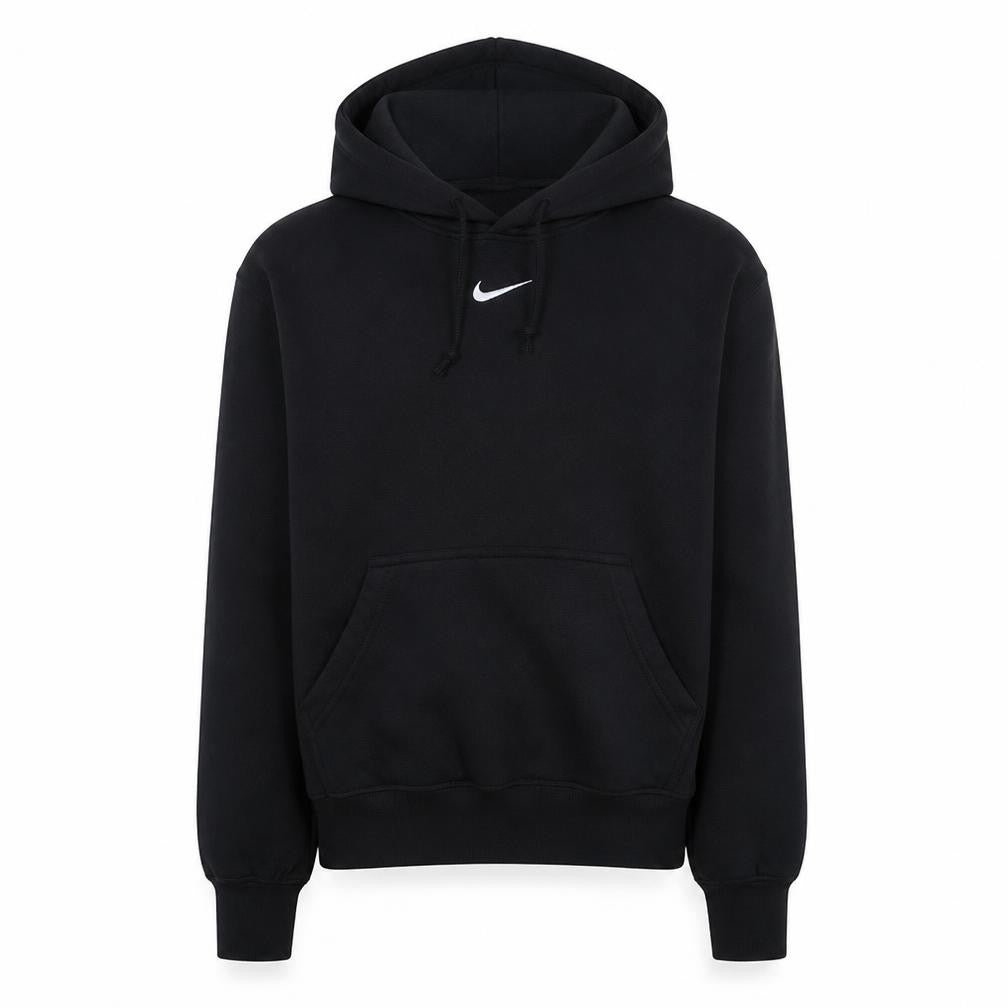 Front view of Nike Men's Black XS Pullover Hoodie Sweatshirt Fleece