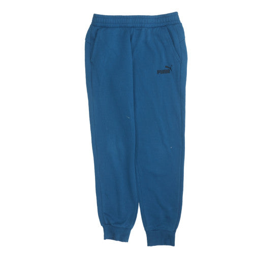 Puma Men's Blue Jogger Sweatpants M Fleece Lined Activewear