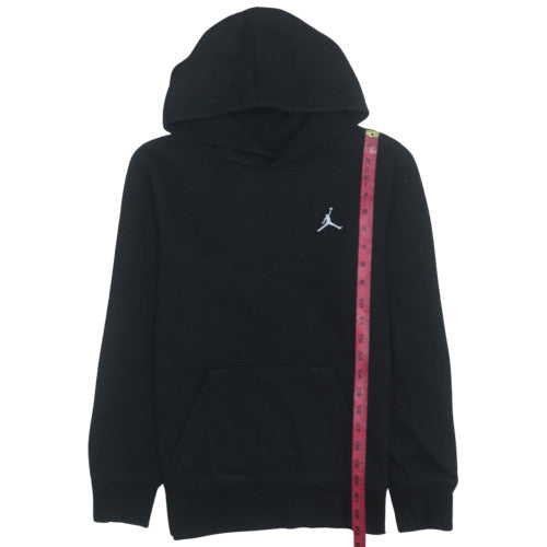 Jordan Teens Black Pullover Hoodie L Regular Fit Fleece