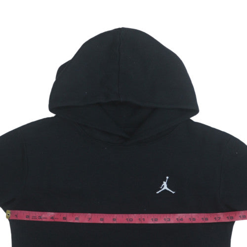 Jordan Teens Black Pullover Hoodie L Regular Fit Fleece