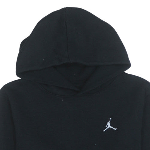 Jordan Teens Black Pullover Hoodie L Regular Fit Fleece