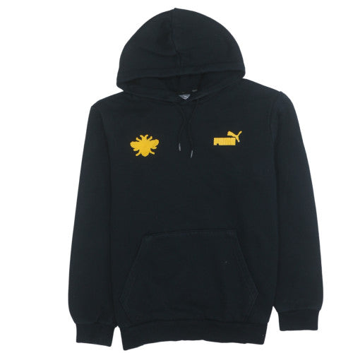 Puma Men’s Black Embroidered Bee Logo Pullover Hoodie Size M