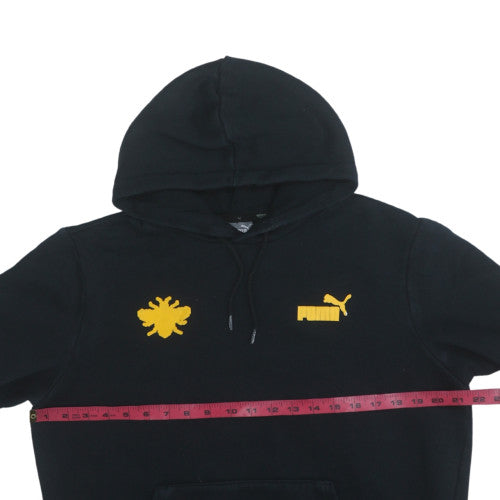 Puma Men’s Black Embroidered Bee Logo Pullover Hoodie Size M