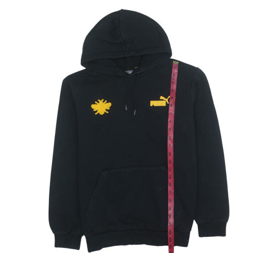 Puma Men’s Black Embroidered Bee Logo Pullover Hoodie Size M