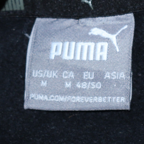 Puma Men’s Black Embroidered Bee Logo Pullover Hoodie Size M