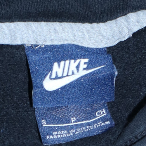 Nike Men's Black Pullover Hoodie Size S Fleece Cotton Blend