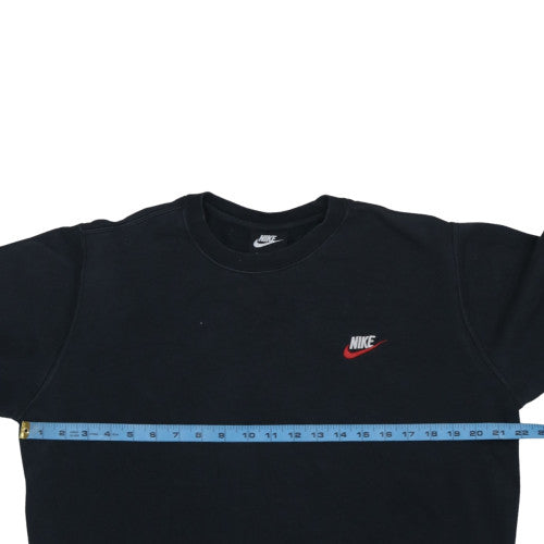 Nike Men's Black Pullover Sweatshirt M Logo Sports Fleece