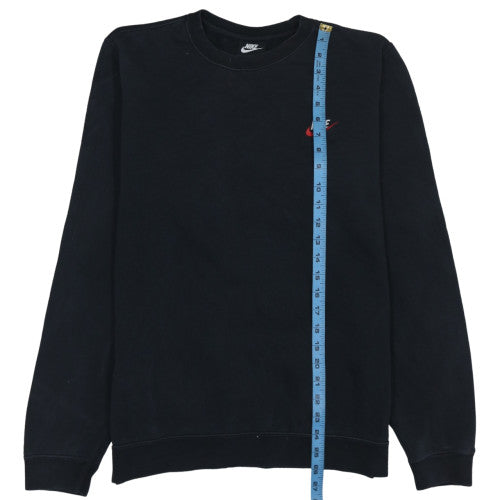 Nike Men's Black Pullover Sweatshirt M Logo Sports Fleece