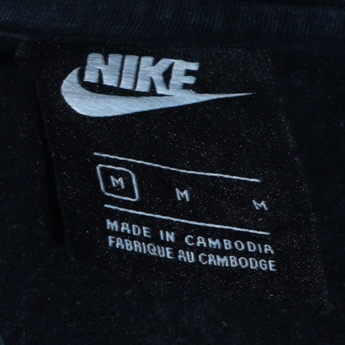 Nike Men's Black Crew Neck Pullover Sweatshirt Medium Fleece