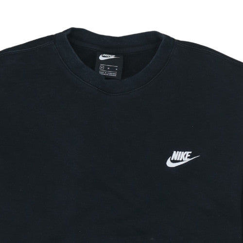 Nike Men's Black Crew Neck Pullover Sweatshirt Medium Fleece