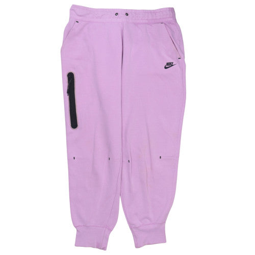 Nike Womens Pink Jogger Sweatpants L Fleece Activewear Trousers