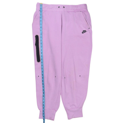 Nike Womens Pink Jogger Sweatpants L Fleece Activewear Trousers